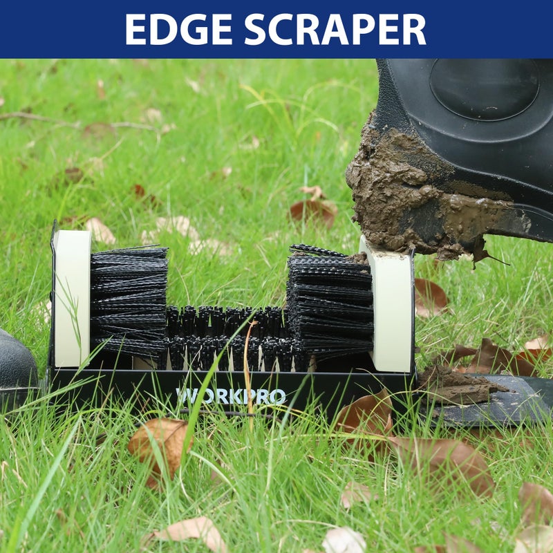 WORKPRO Boot Brush Scraper Outdoor, Shoe Cleaner Brush, Boot Scrubber, Heavy Duty Boot Cleaning Brush, 2 Pack - Image 5